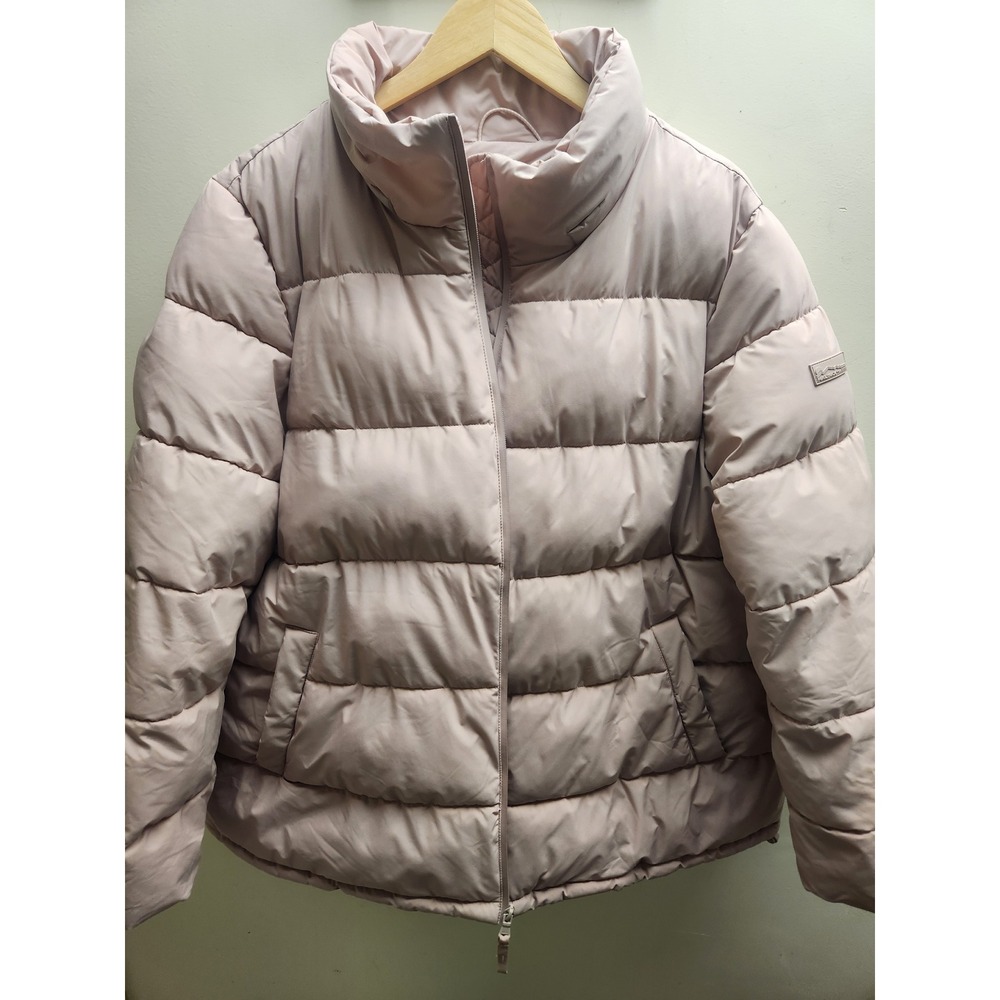 Halifax Traders by HFX Womens Pink Puffer Jacket Water Resistant XXL Puffer Coat